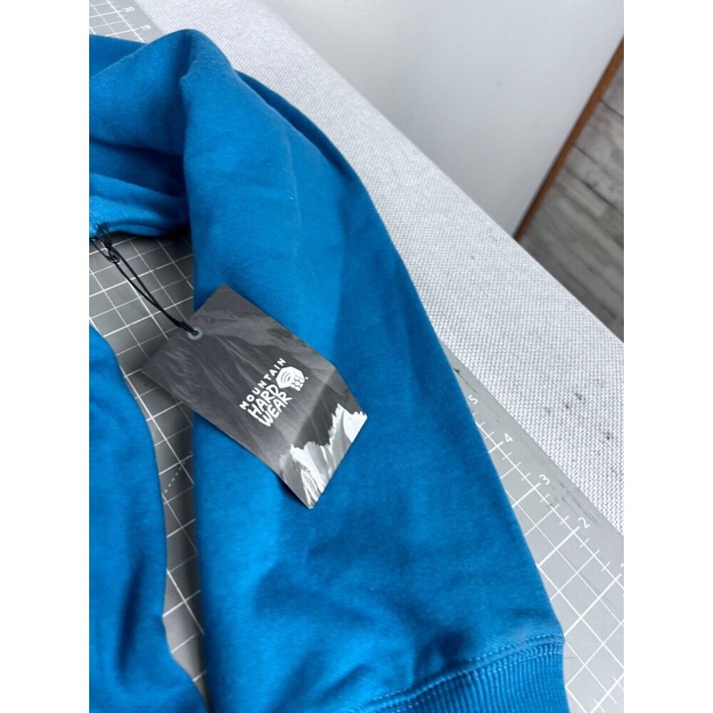 Mountain Hardwear Men's MHW Logo Hoodie Sz. M Blue Cotton Blend New NWT - Picture 3 of 7